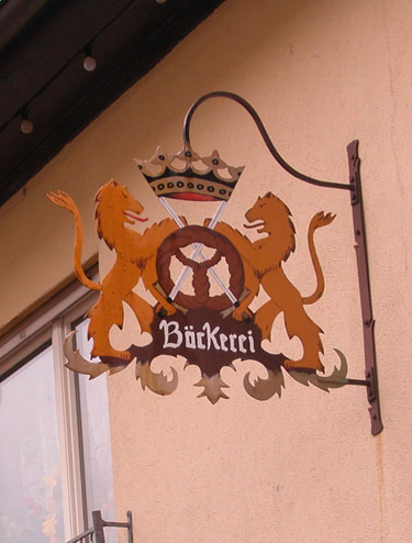 Bakery sign on Burgstrasse