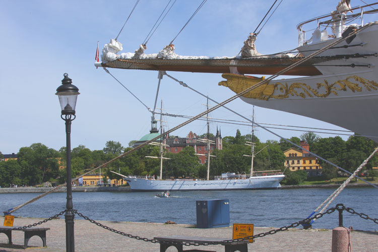 Stockholm: view of a harbour